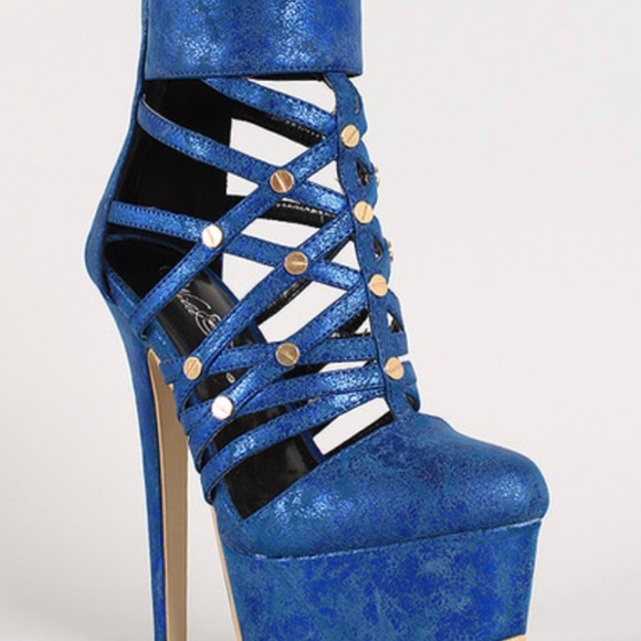 powder blue strappy heels